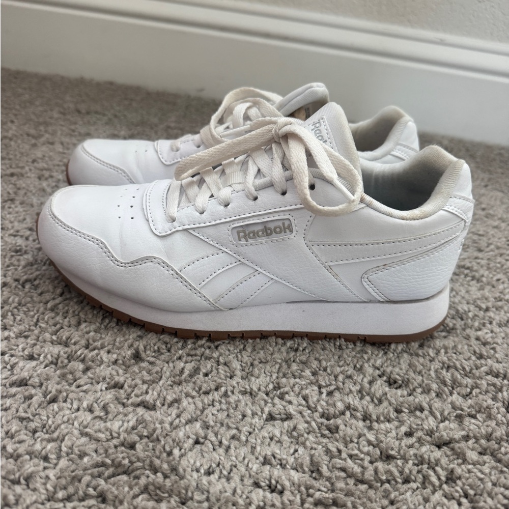 Reebok White CL Harman Run Sneakers